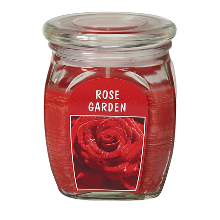 Lumanare parfumata Bolsius, rosu, trandafir, 120 x 100 mm