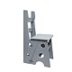 Scaun/scarita BucinMob Leddy, lemn masiv rasinoase, gri, 54.2 x 42.7 x 85 cm