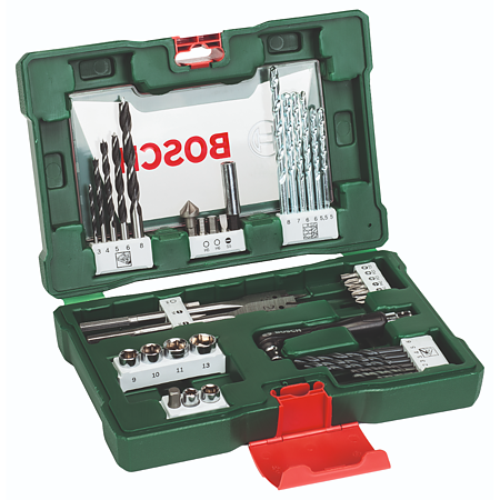 Set burghie si capete de surubelnita Bosch V-Line, 41 piese