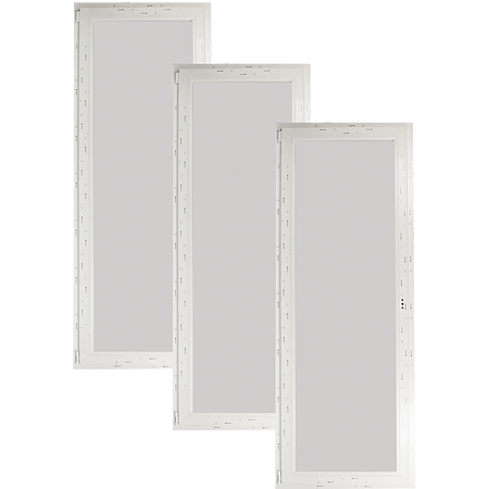 Usa pentru balcon, PVC, 4 camere, 76 x 204 cm, alb, deschidere dreapta
