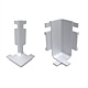 Set accesorii unghi 90 grade Gola L, pastic, gri