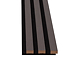 Panou riflaj acustic 276 antracit, MDF, suport feltru 8 mm, interior, 2600 x 144 x 20 mm