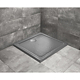 Cada de dus Radaway Doros C Stone, acril, antibacteriana, antracit, 90 x 90 cm