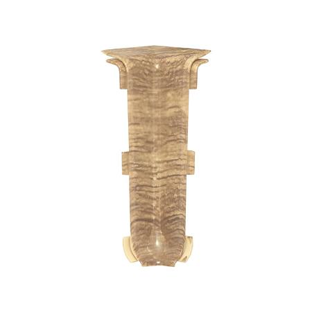 Set colt interior plinta Korner Siena 80, stejar Antic 815, PVC, 80 x 20 mm, 2 bucati/set
