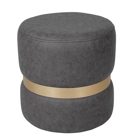 Taburet Ring, inel auriu, stofa gri M611, rotund, 38 x 38 x 40 cm Taburet Ring, inel auriu, stofa gri M611, rotund, 38 x 38 x 40 cm