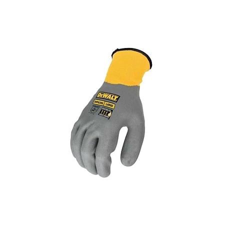 Manusi profesionale rezistente la apa DeWalt DPG35L, nitril, marimea L, gri-galben