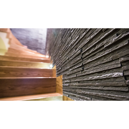 Piatra decorativa Stegu Palermo 02, gri inchis, interior/exterior