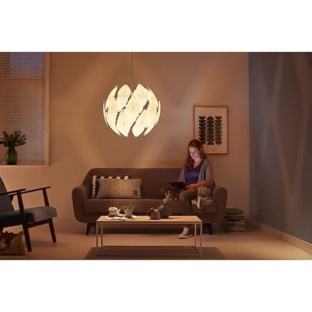 Pendul Philips Chiffon, 1 x E27, 60W, D 800 mm, alb