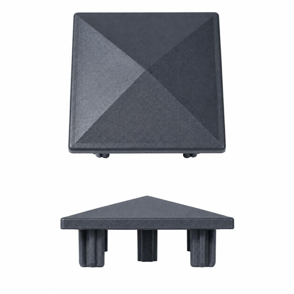Capac pentru stalp, aluminiu, gri antracit, 70 x 70 mm
