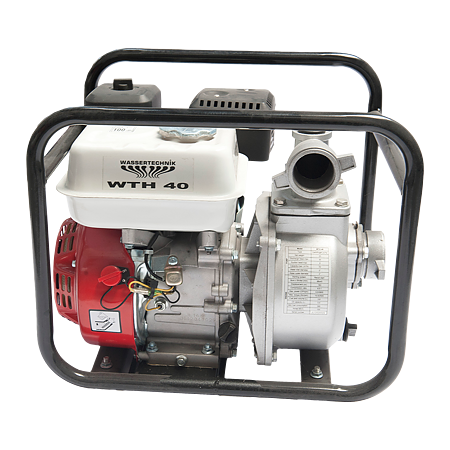 Motopompa de apa curata Wassertechnik WTH40, pe benzina, motor 4 timpi, 5.5 CP, 700 l/min debit