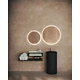 Oglinda baie Savini Due Linea, iluminare LED, buton touch, 60 cm diametru