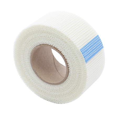 Banda autoadeziva Rigips, pentru armarea rosturilor dintre placile de gips carton, fibra de sticla, 48 mm x 45 m