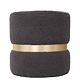 Taburet Ring, inel auriu, textil gri T03, rotund, 38 x 38 x 40 cm Taburet Ring, inel auriu, textil gri T03, rotund, 38 x 38 x 40 cm