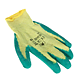 Manusi de protectie HS-04-002, tricot + latex, marimea 10, galben/verde