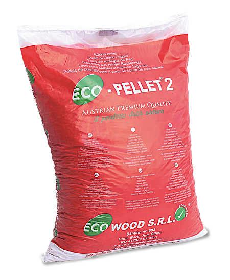 Peleti Rumegus Eco Pellet 2, fag, 15 kg/sac Peleti Rumegus Eco Pellet 2, fag, 15 kg/sac