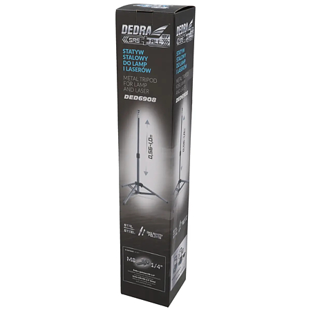 Trepied pentru lampi si lasere Dedra DED6909, otel, 0.56 - 1 m