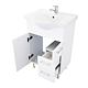 Mobilier baie Badenmob Seria 153, baza cu lavoar, MDF/PAL, alb, 55 x 45 x 81 cm