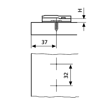 Placuta cu cama semiaplicata Optima FGV, metal