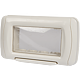 Rama protectie cu capac transparent Comtec Stil, 4 module, plastic, alb, 108 mm