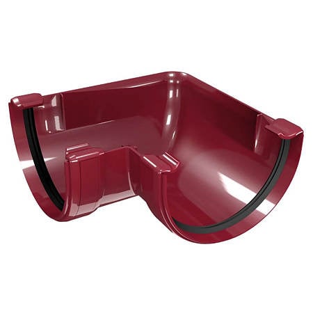 Coltar exterior pentru jgheab PVC, Regenau, diam. 125 mm, rosu RAL 3011
