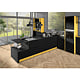 Blat de lucru laminat compact Egger U999 ST76 Negru, mat, miez negru, 4100 x 650 x 12 mm