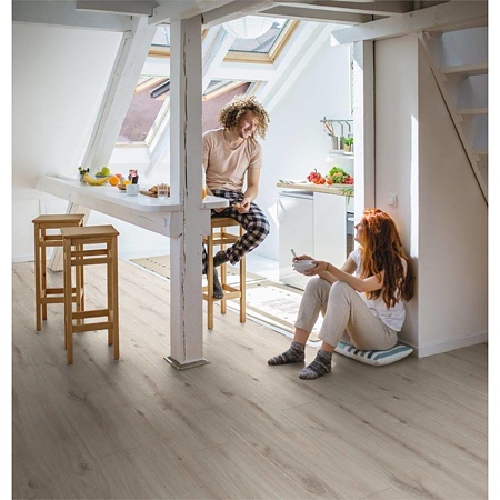 Pardoseala impermeabila 8 mm Kronospan O.R.C.A. Organic Classic Misty Plains Oak K231, clasa de trafic comercial intens 33, 1click 2go pure +, 1288 x 195 mm