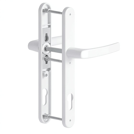 Maner usa PVC cu sild, aluminiu, alb RAL 9016, 92 mm