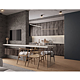 Blat bucatarie Kronospan Slim Line Plus K551 SU Calacatta Olympus, finisaj mat, marmura, 4100 x 650 x 12 mm
