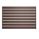 Panou gard metalic orizontal cu nervuri Caretta x120, otel, maro RAL8017, 1500 x 2000 mm