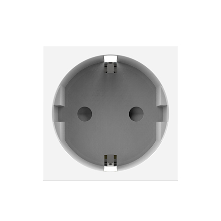 Modul priza simpla Schuko Livolo VL-FCTC16A, policarbonat, alb