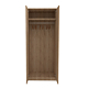 Dulap haine Baku, sonoma, 2 usi, cu bara si polita, 80 x 53.3 x 200.5 cm Dulap haine Baku, sonoma, 2 usi, cu bara si polita, 80 x 53.3 x 200.5 cm