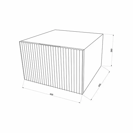 Baza lavoar suspendata Savini Due Roma, 1 sertar, MDF riflat, alb, 40 x 40 x 26 cm