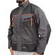 Jacheta de protectie Classic, tercot, cu elemente reflectorizante, buzunare multiple, toate sezoanele, gri cu negru, marimea 52
