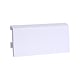 Plinta pardoseala Duflex Snow White 910, polimer flexibil, rezistenta la apa, finisaj mat, alb, 2000 x 80 x 18 mm
