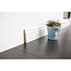 Plinta parchet MDF, alb, canal cablu, 2430 x 16 x 100 mm Plinta parchet MDF, alb, canal cablu, 2430 x 16 x 100 mm