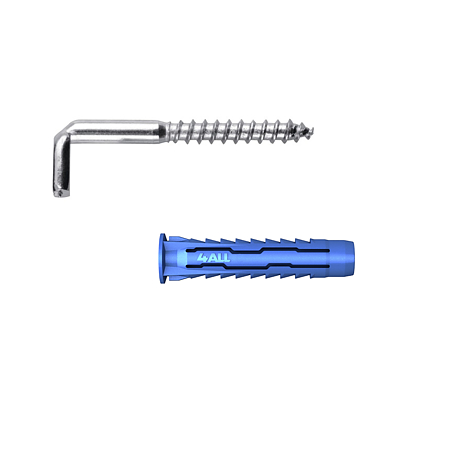 Diblu universal cu surub RawlPlug 4All, cap tip L, nylon, 8 x 40 mm, 8 bucati Diblu universal cu surub RawlPlug 4All, cap tip L, nylon, 8 x 40 mm, 8 bucati