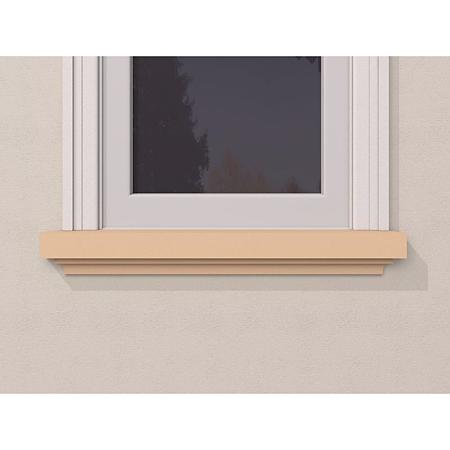 Solbanc decorativ exterior FP208, polistiren EPS 100, 120 x 68 x 2000 mm