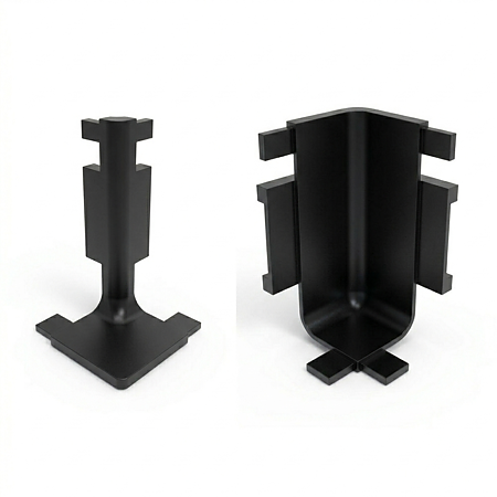 Set accesorii unghi 90 grade Gola L, plastic, negru