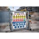 Banner Santier in lucru/Supraveghere video, PVC, 130 X 180 cm