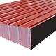 Tabla cutata zincata, rosu RAL 3011, H 12, 0.3 x 910 x 2000 mm