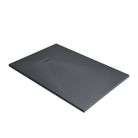 Cada de dus Radaway Kyntos F HKF10080-64, marmura lichida, antibacteriana, anti-alunecare, antracit, 100 x 80 cm
