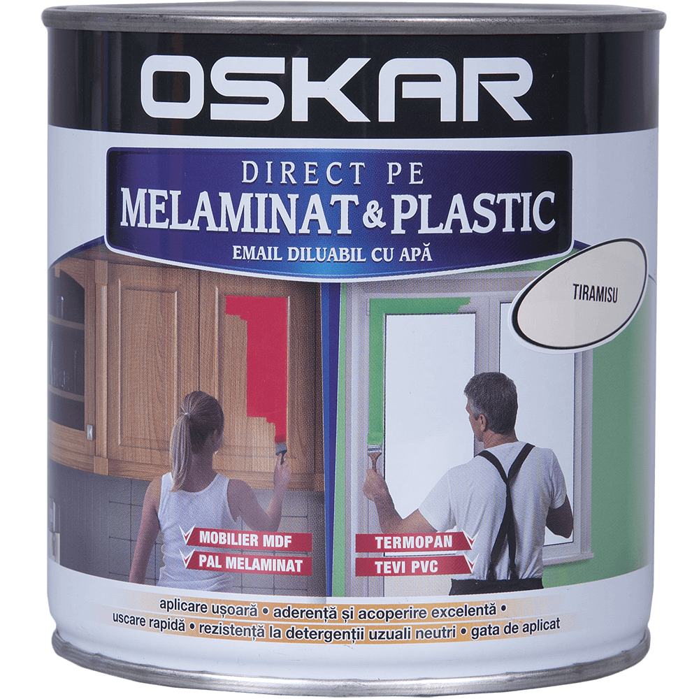 Email Oskar - Direct pe melaminat si plastic tiramisu 0,6L