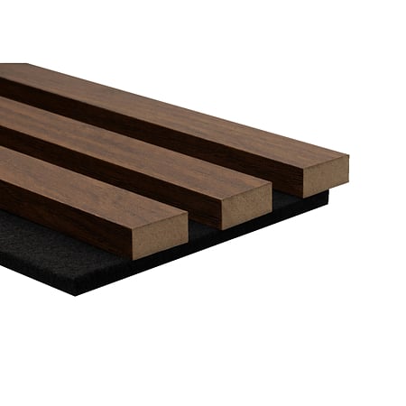 Panou riflaj acustic Stejar de Aur, MDF, suport feltru 8 mm, interior, 2600 x 144 x 20 mm