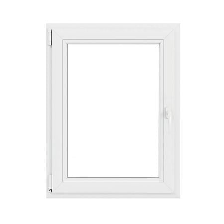 Fereastra PVC, 5 camere, deschidere oscilobatanta, stanga, alb, 80 x 120 cm 
