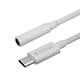 Cablu adaptor audio, mufa USB C la mini Jack 3.5 mm, 11 cm