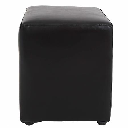 Taburet Cube, tapiterie piele ecologica, negru IP 21901, 45x37x37 cm Taburet Cube, tapiterie piele ecologica, negru IP 21901, 45x37x37 cm