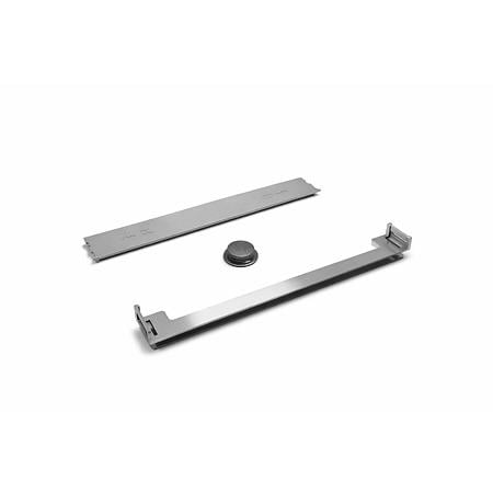 Set accesorii clapeta Free Slim Kessebohmer, integrare din exterior, aluminiu, antracit, 18 cm, 2 bucati