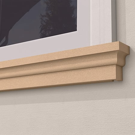 Solbanc decorativ din polistiren EPS laminat cu rasina FPDE211, 110 x 75 x 2000 mm