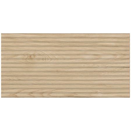 Gresie portelanata exterior/interior KAI Tilia beige, rectificata, structurata, mat, decor lemn, bej, 60 x 120 cm