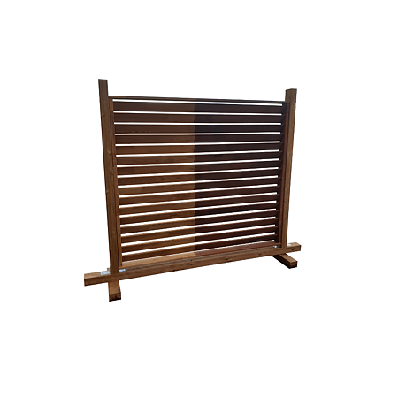 Panou de gard din pin termotratat, 2000 x 1500 x100 mm